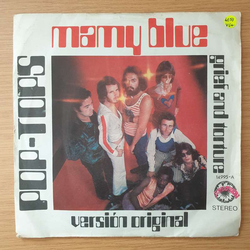Pop-Tops  Mamy Blue - Vinyl 7" Record - Very-Good+ Quality (VG+) (verygoodplus)