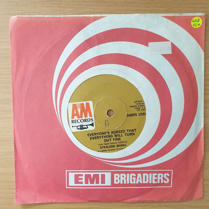 Stealers Wheel  Everyone's Agreed That Everything Will Turn Out Fine - Vinyl 7" Record - Very-...