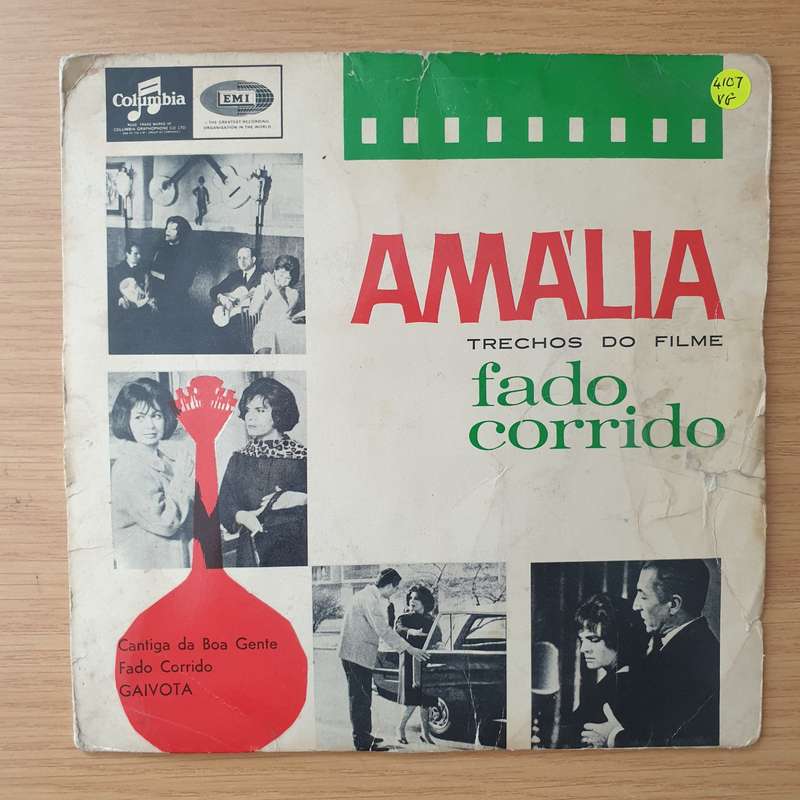 Amália Rodrigues  Fado Corrido - Vinyl 7" Record - Very-Good Quality (VG) (vgood)