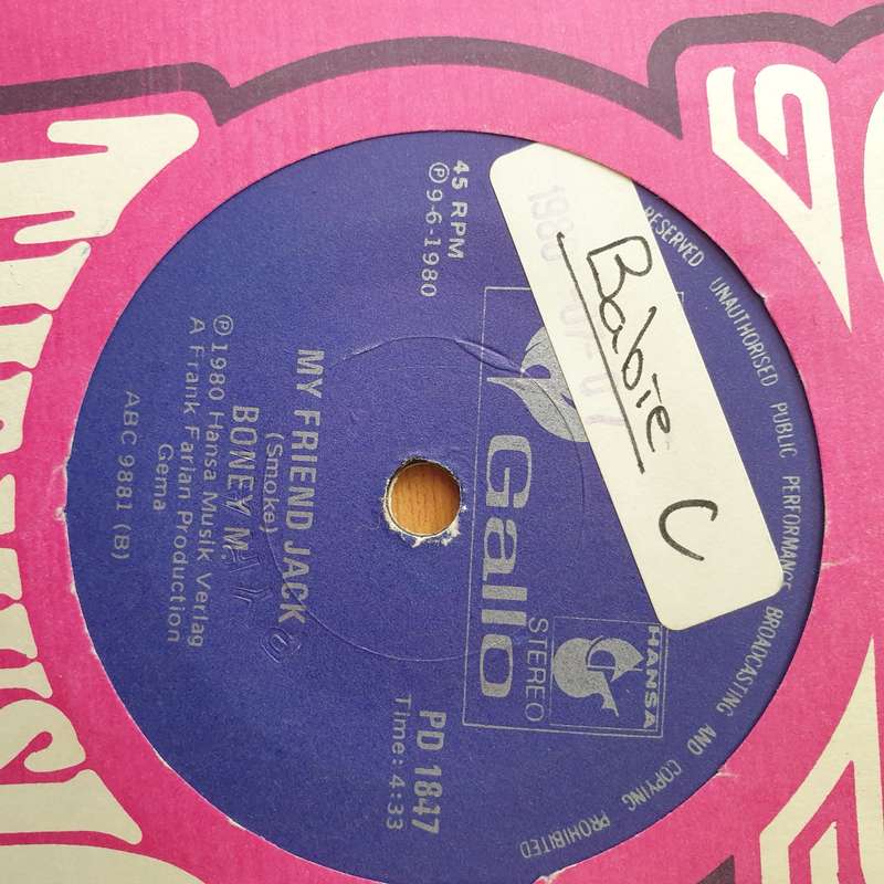 Boney M.  I See A Boat (On The River) / My Friend Jack - Vinyl 7" Record - Very-Good+ Quality ...