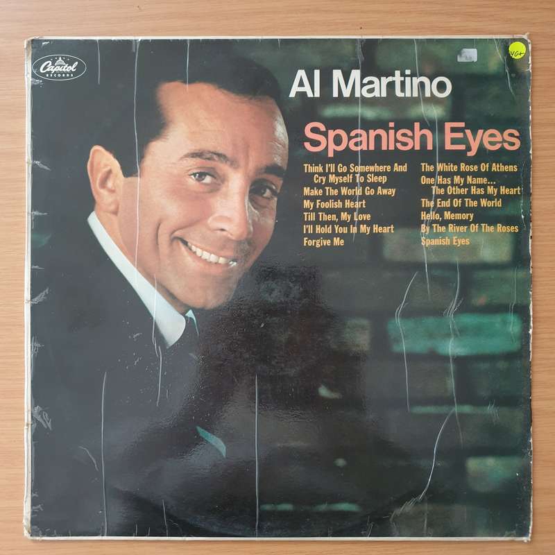 Al Martino  Spanish Eyes - Vinyl LP Record - Very-Good+ Quality (VG+) (verygoodplus)