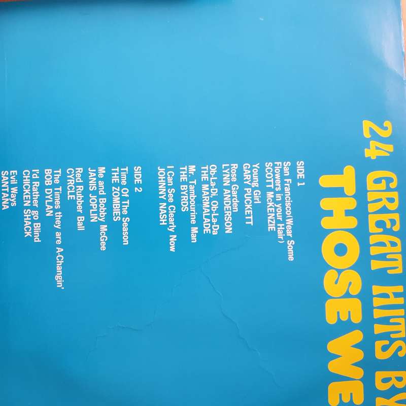 Those Were The Days - 24 Great Hits By 24 Great Artists  - Double Vinyl LP Record - Very-Good+ Qu...
