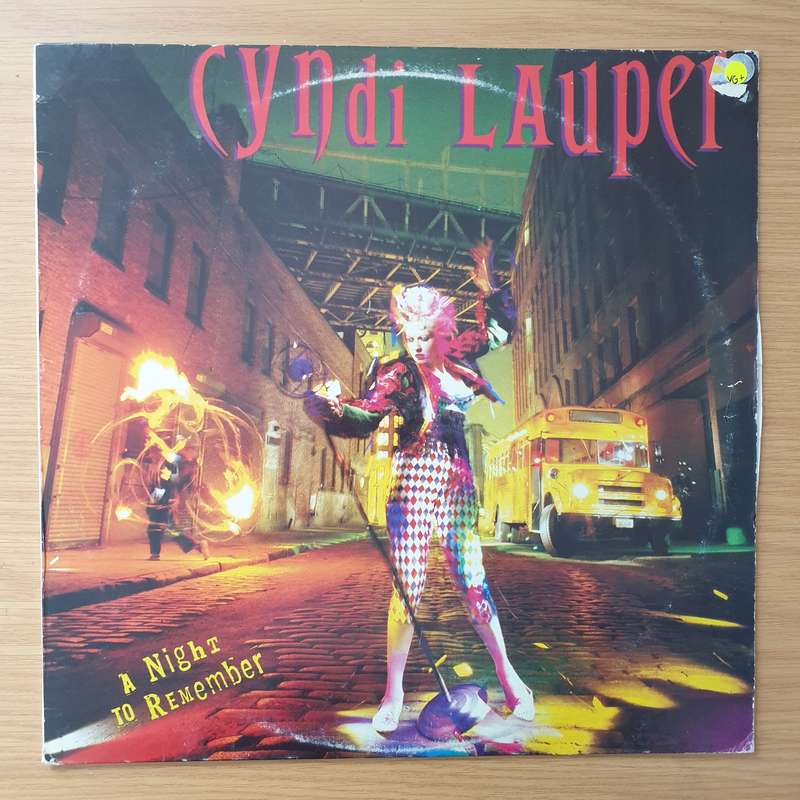 Cyndi Lauper  A Night To Remember - Vinyl LP Record - Very-Good+ Quality (VG+) (verygoodplus)