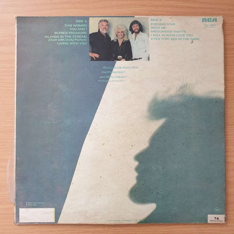 Kenny Rogers  Eyes That See In The Dark - Vinyl LP Record - Very-Good+ Quality (VG+) (verygood...