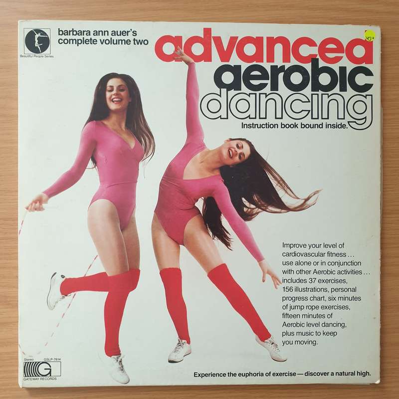 Barbara Ann Auer  Advanced Aerobic Dancing - Vinyl LP Record - Very-Good+ Quality (VG+) (veryg...