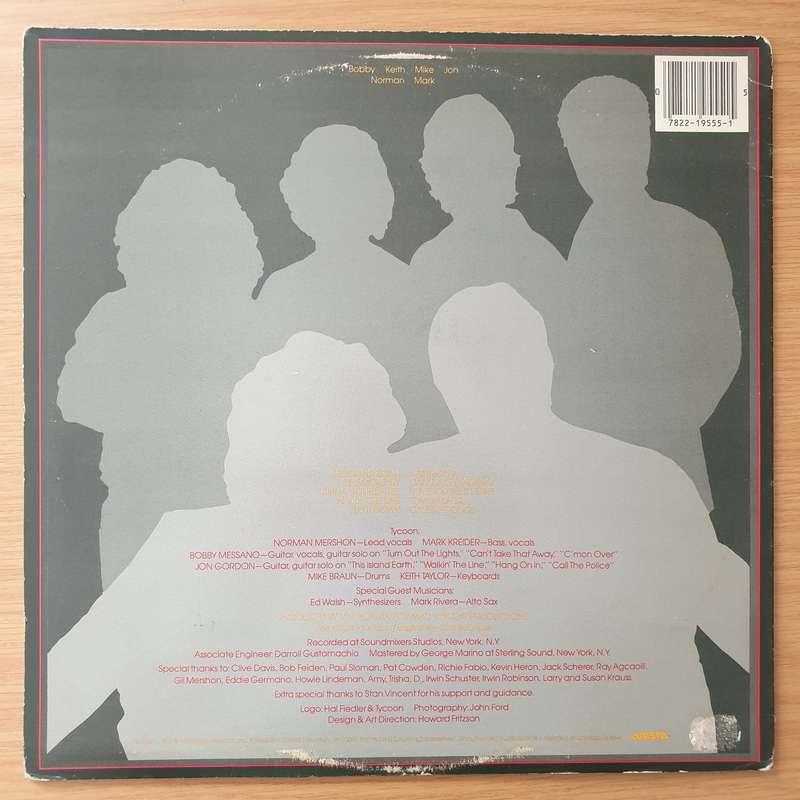 Tycoon  Turn Out The Lights - Vinyl LP Record - Very-Good+ Quality (VG+) (verygoodplus)