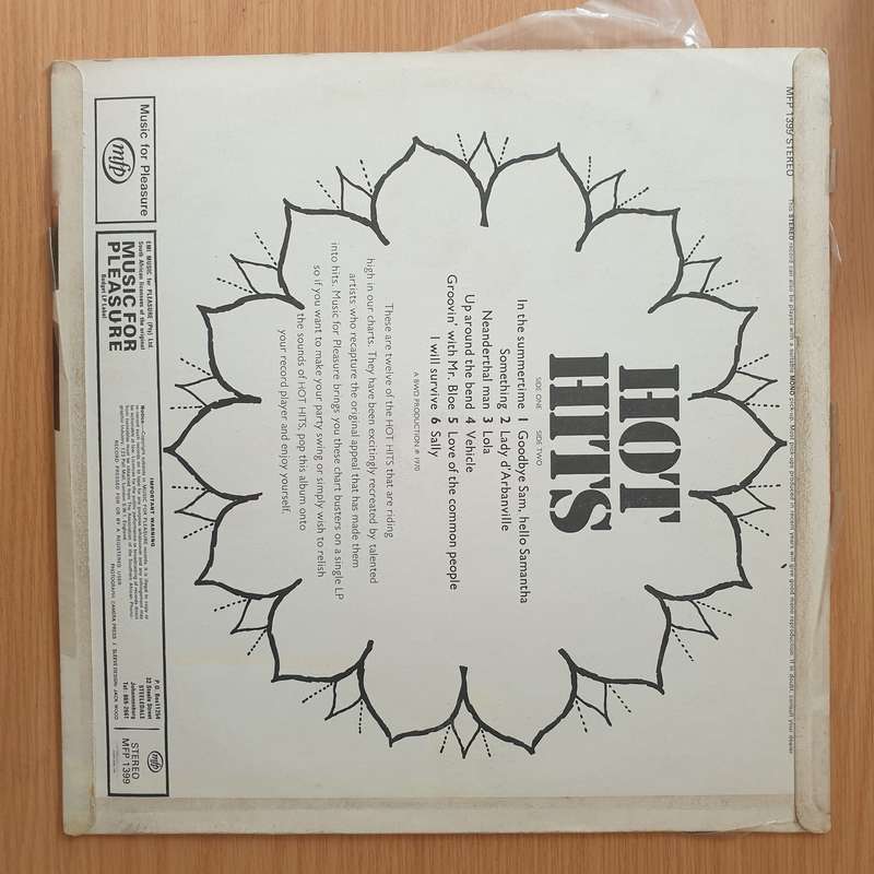 Various - Hot Hits - Vinyl LP Record - Very-Good+ Quality (VG+) (verygoodplus)