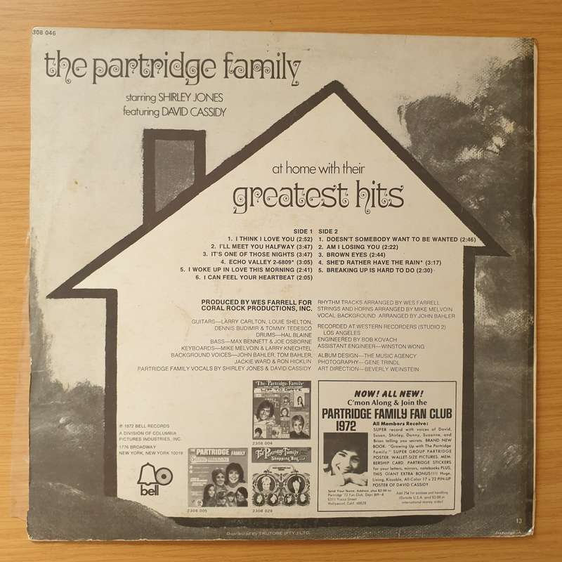 The Partridge Family Starring Shirley Jones  Featuring David Cassidy  The Partridge Family ...