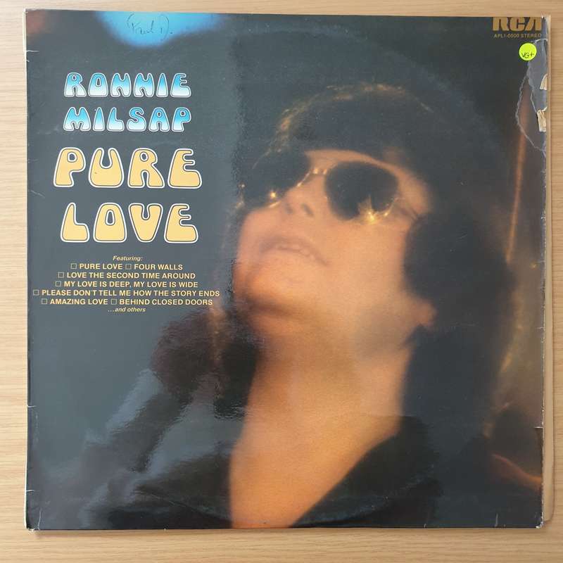 Ronnie Milsap  Pure Love - Vinyl LP Record - Very-Good+ Quality (VG+) (verygoodplus)