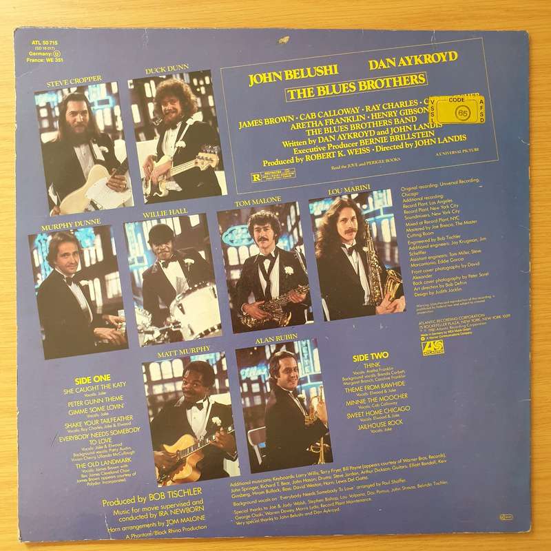 The Blues Brothers  The Blues Brothers (Original Soundtrack Recording) - Vinyl LP Record - Ver...