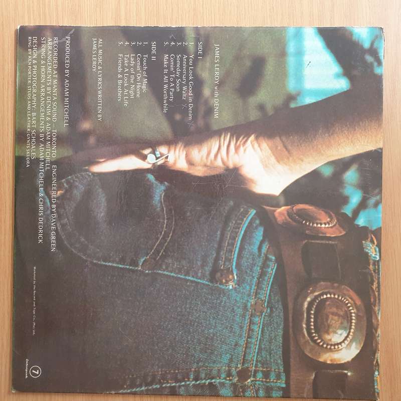 James Leroy With Denim  James Leroy With Denim - Vinyl LP Record - Very-Good+ Quality (VG+) (v...