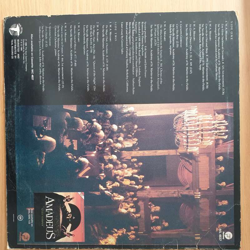 Amadeus  - Volume 2 (More Music From The Original Soundtrack Of The Film) - Vinyl LP Record - Ver...