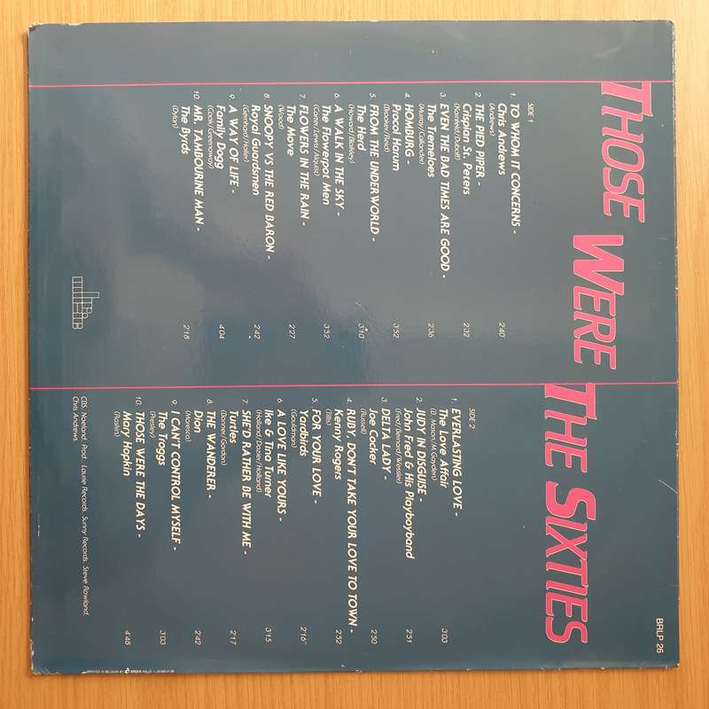 Those Were The Sixties - Vinyl LP Record - Very-Good+ Quality (VG+) (verygoodplus)