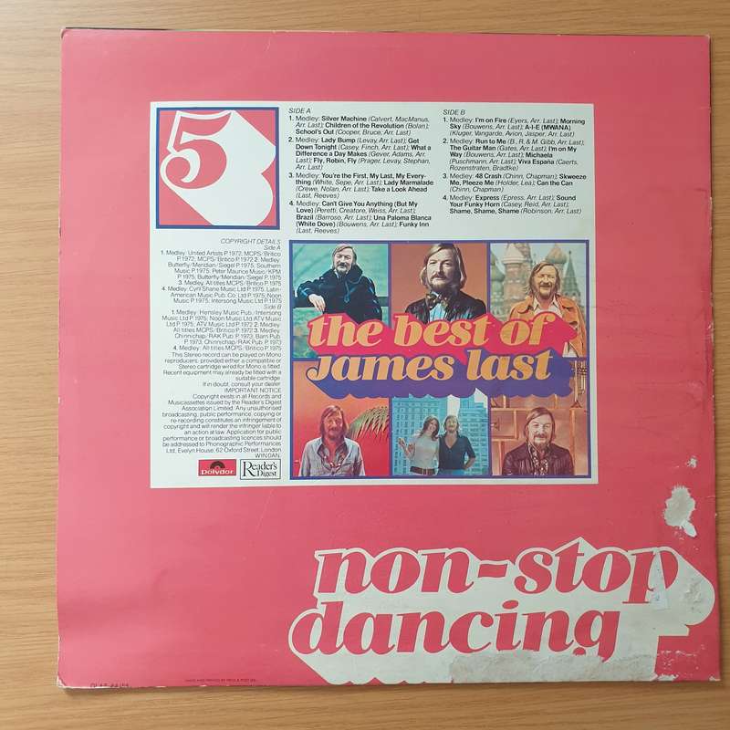 James Last  The Best Of James Last: Non-Stop Dancing - Vinyl LP Record - Very-Good+ Quality (V...