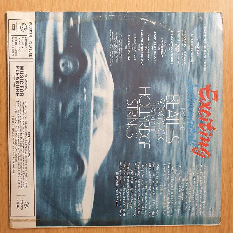 The Hollyridge Strings  Beatles Songbook - Vinyl LP Record - Very-Good+ Quality (VG+) (verygoo...