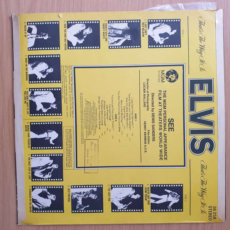 Elvis Presley  Elvis - That's The Way It Is - Vinyl LP Record  (VG+)