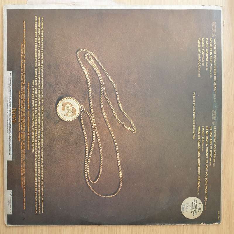 Charley Pride  You're My Jamaica - Vinyl LP Record - Very-Good+ Quality (VG+) (verygoodplus)