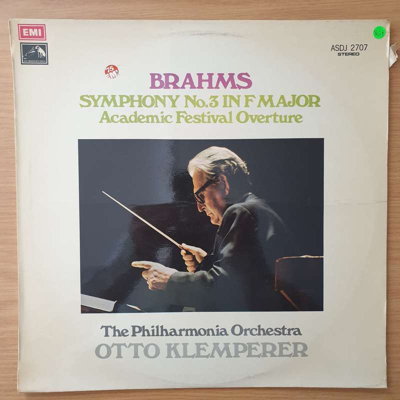 Brahms, Otto Klemperer, Philharmonia Orchestra  Symphony No.3 In F Major / Academic Festival O...