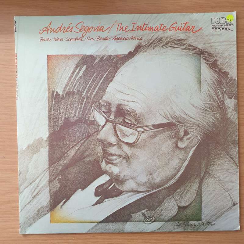 Andrés Segovia  The Intimate Guitar - Vinyl LP Record - Very-Good+ Quality (VG+) (verygoodplus)