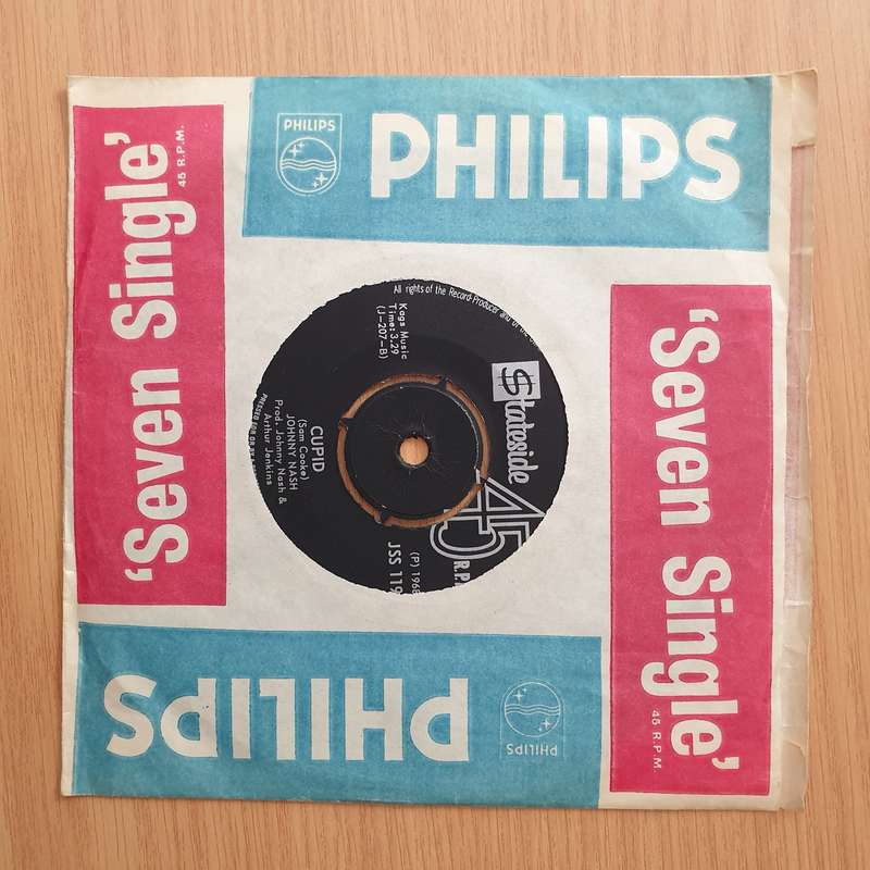 Johnny Nash  Hold Me Tight / Cupid - Vinyl 7" Record - Very-Good+ Quality (VG+) (verygoodplus)