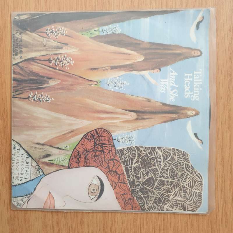 Talking Heads  And She Was - Vinyl 7" Record - Very-Good+ Quality (VG+) (verygoodplus)
