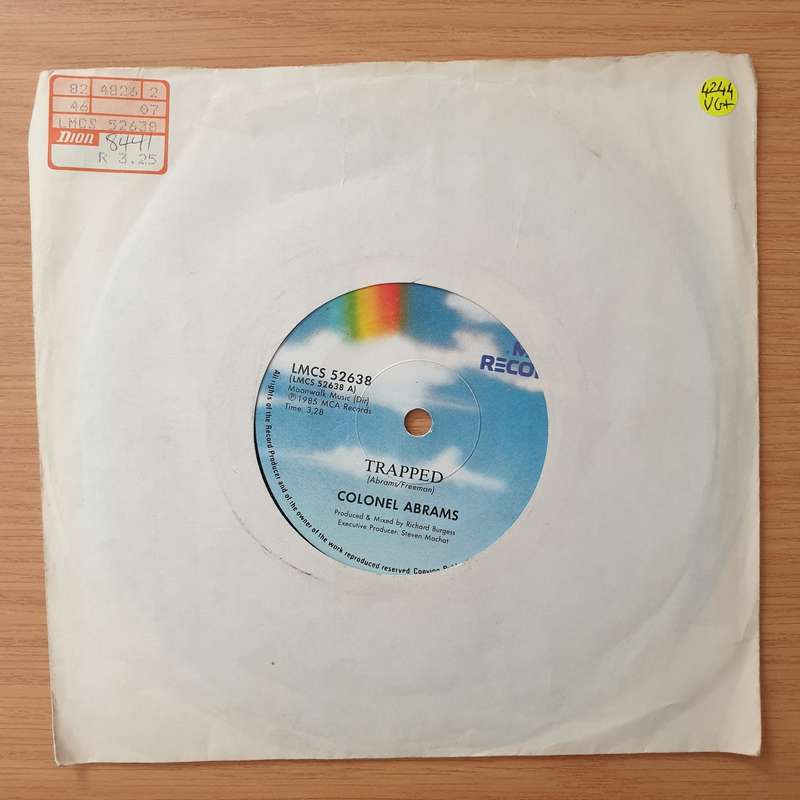 Colonel Abrams  Trapped - Vinyl 7" Record - Very-Good+ Quality (VG+) (verygoodplus)