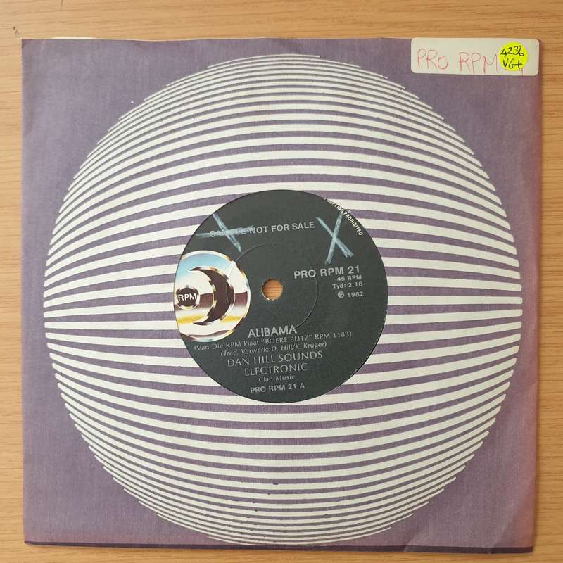 Dan Hill   Alibama - Sounds Electronic - Vinyl 7" Record - Very-Good+ Quality (VG+) (verygoodp...