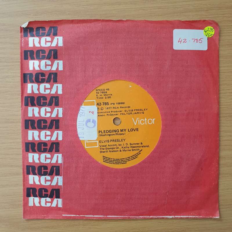 Elvis Presley  Way Down - Vinyl 7" Record - Very-Good+ Quality (VG+) (verygoodplus)