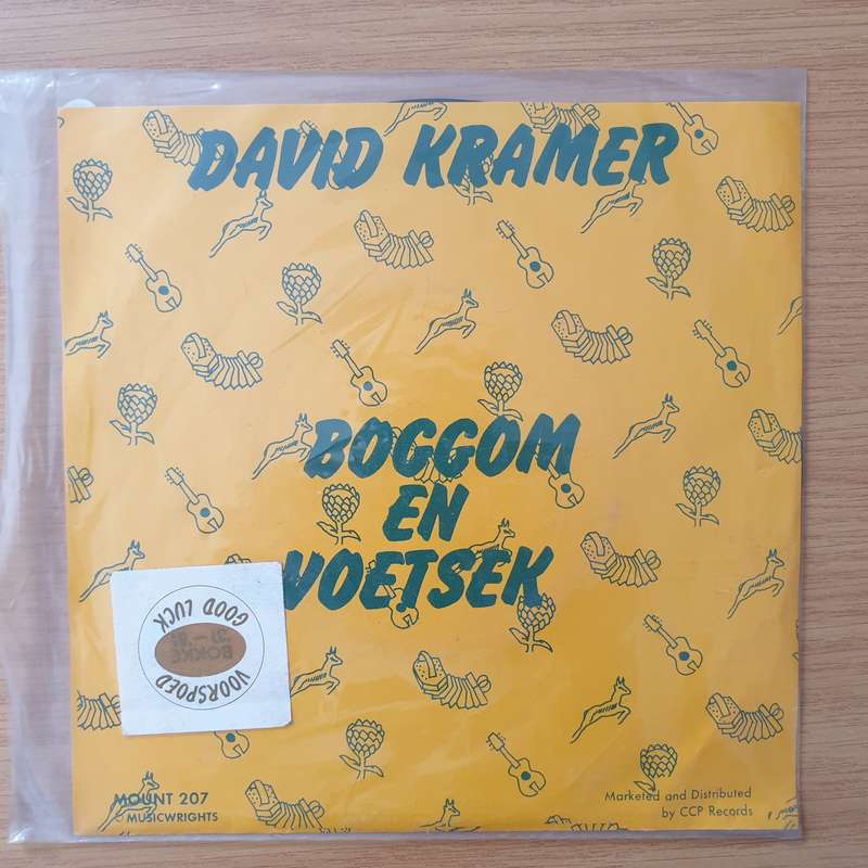David Kramer  Hak Hom Blokkies / Boggom En Voetsek - Vinyl 7" Record - Very-Good+ Quality (VG+...