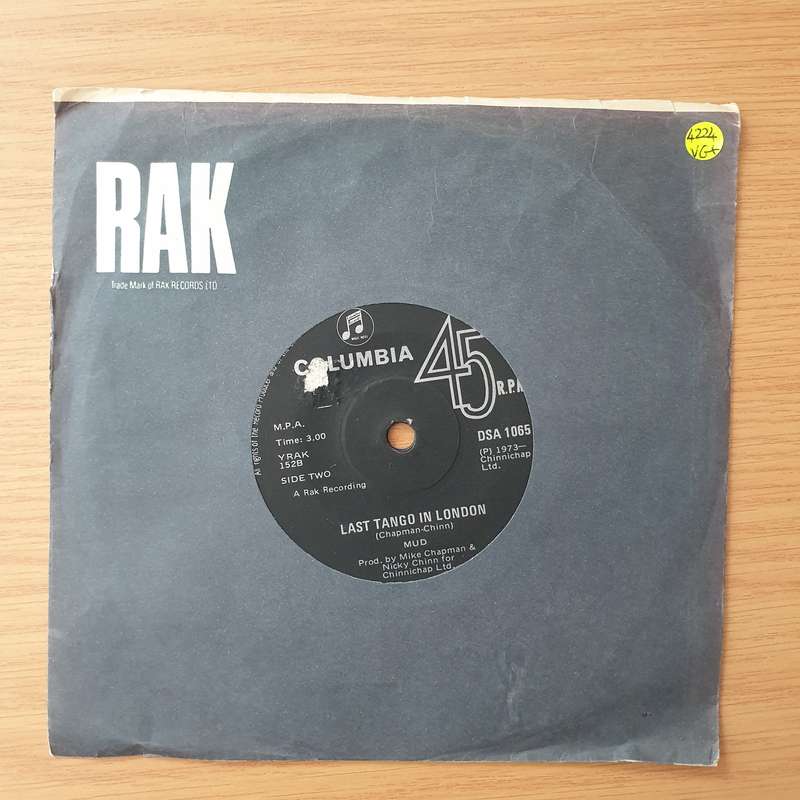 Mud  Hypnosis - Vinyl 7" Record - Very-Good+ Quality (VG+) (verygoodplus)