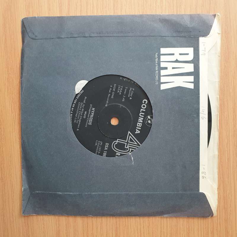 Mud  Hypnosis - Vinyl 7" Record - Very-Good+ Quality (VG+) (verygoodplus)