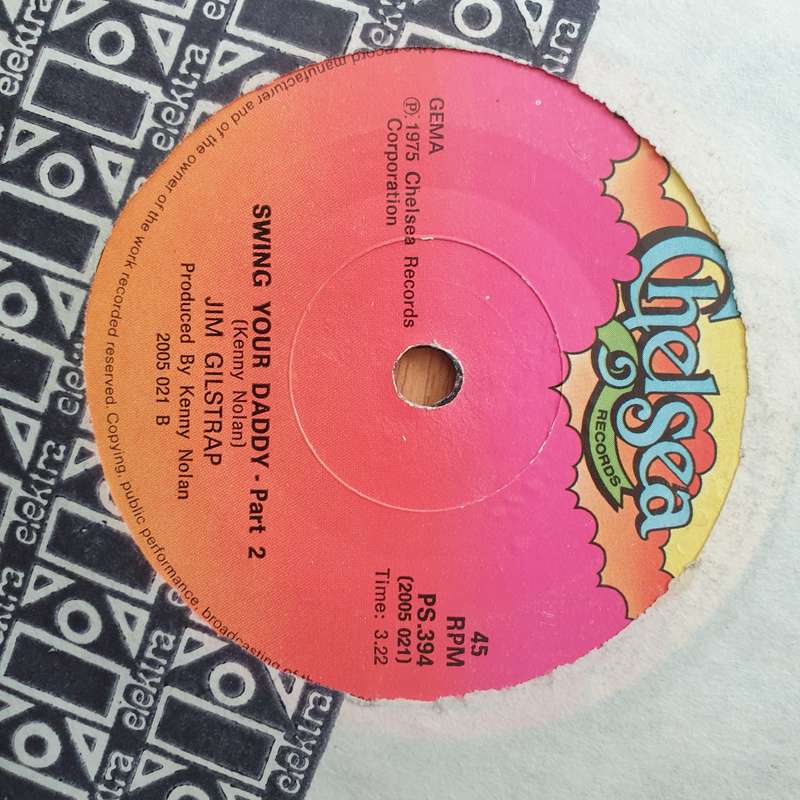 Jim Gilstrap  Swing Your Daddy - Vinyl 7" Record - Very-Good+ Quality (VG+) (verygoodplus)
