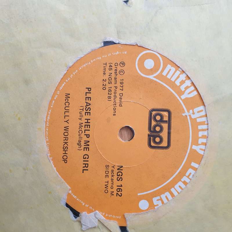 McCully Workshop   Buccaneer- Vinyl 7" Record - Very-Good+ Quality (VG+) (verygoodplus)