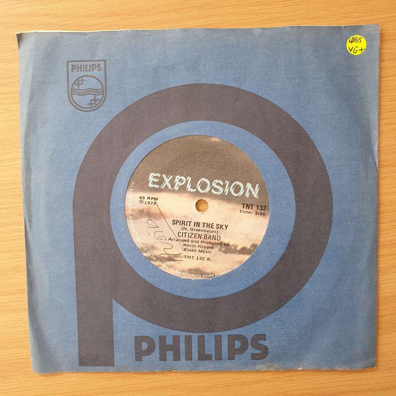 Citizen Band  Spirit In The Sky - Vinyl 7" Record - Very-Good+ Quality (VG+) (verygoodplus)