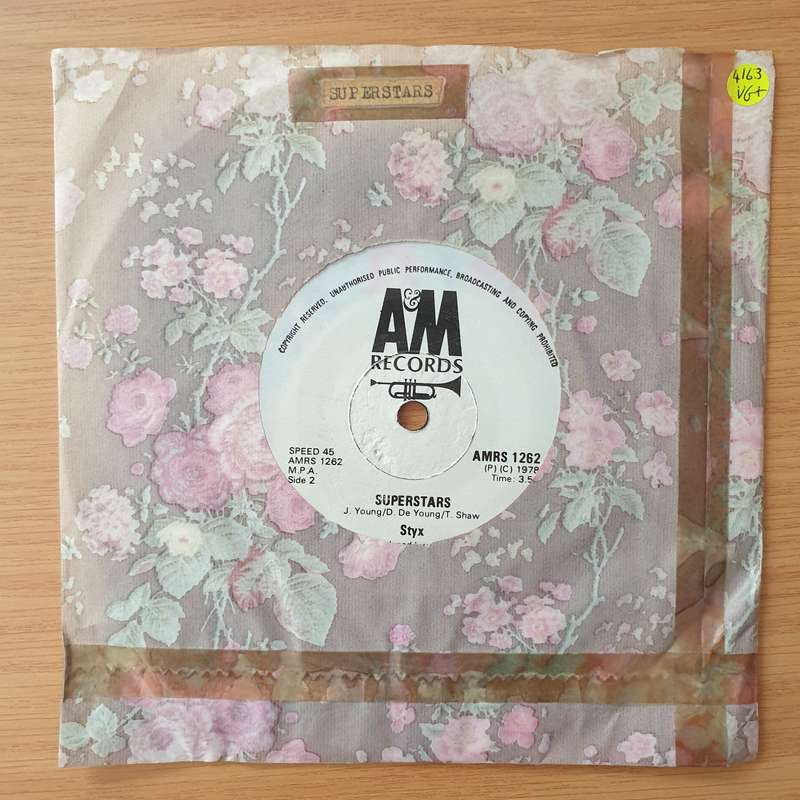 Styx  Blue Collar Man (Long Nights) (Rhodesia) - Vinyl 7" Record - Very-Good+ Quality (VG+) (v...
