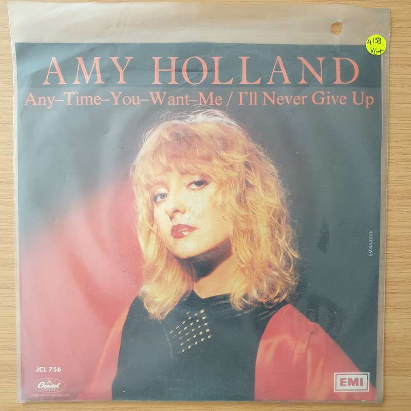 Amy Holland  Anytime You Want Me - Vinyl 7" Record - Very-Good+ Quality (VG+) (verygoodplus)