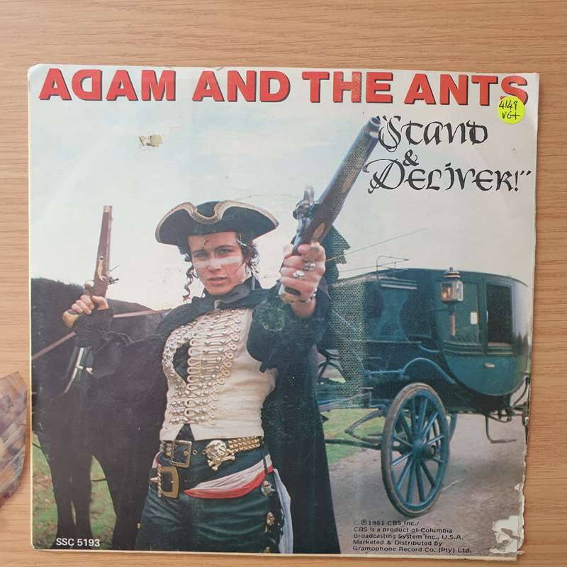 Adam And The Ants   Stand & Deliver!- Vinyl 7" Record - Very-Good+ Quality (VG+) (verygoodplus)