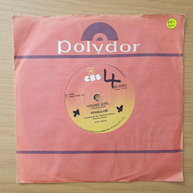 Pendulum - Young Girl/The Rose - Vinyl 7" Record - Very-Good+ Quality (VG+) (verygoodplus)