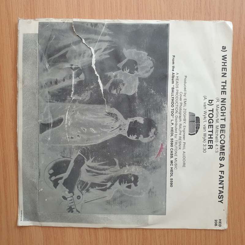 Ballyhoo - When The Night Becomes A Fantasy - Vinyl 7" Record - Very-Good+ Quality (VG+) (verygoo...