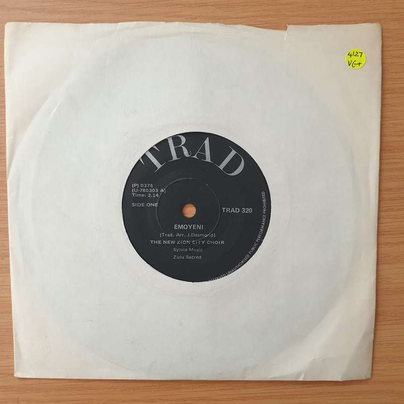 The New Zion City Choir - Emoyeni - Vinyl 7" Record - Very-Good+ Quality (VG+) (verygoodplus)
