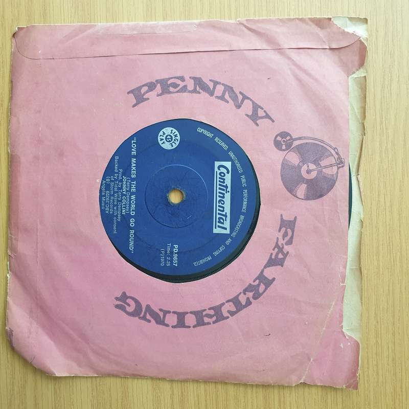 Johnny Collini  That's Why God Made The World - Vinyl 7" Record - Very-Good Quality (VG) (vgood)