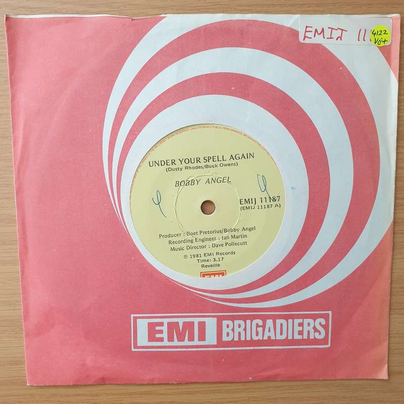 Bobby Angel  Under Your Spell Again - Vinyl 7" Record - Very-Good+ Quality (VG+) (verygoodplus)