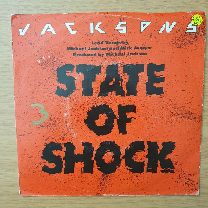 Jacksons  State Of Shock - Vinyl 7" Record - Very-Good+ Quality (VG+) (verygoodplus)