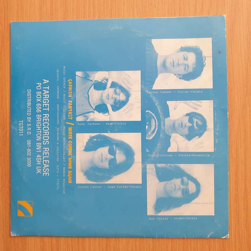 Arthur  Garnish Fantasy / Never Coming Down Again - Vinyl 7" Record - Very-Good+ Quality (VG+)...