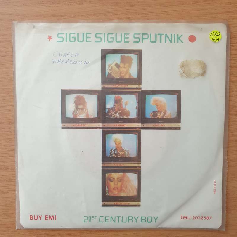 Sigue Sigue Sputnik  21st Century Boy - Vinyl 7" Record - Very-Good+ Quality (VG+) (verygoodplus)