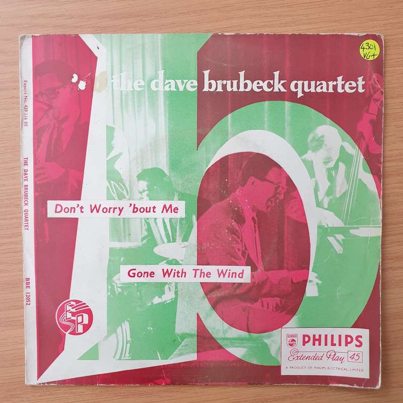 The Dave Brubeck Quartet  Don't Worry 'Bout Me - Vinyl 7" Record - Very-Good+ Quality (VG+) (v...