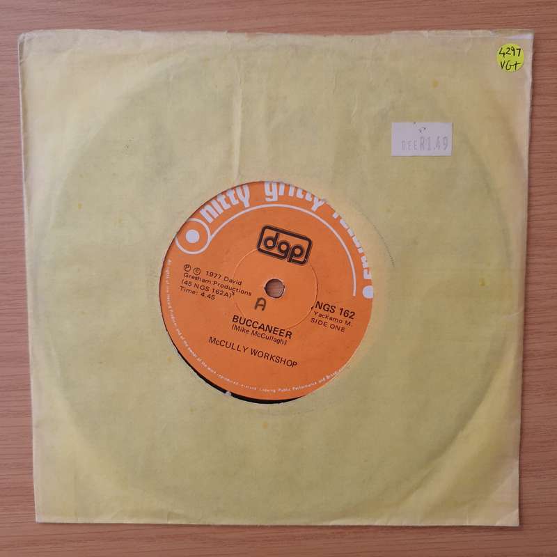 McCully Workshop  Buccaneer - Vinyl 7" Record - Very-Good+ Quality (VG+) (verygoodplus)