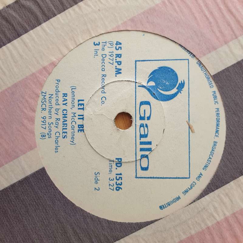 Ray Charles  I Can See Clearly Now (Rhodesia) - Vinyl 7" Record - Very-Good+ Quality (VG+) (ve...