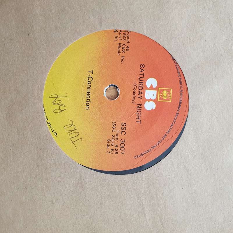 T-Connection  At Midnight - Vinyl 7" Record - Very-Good+ Quality (VG+) (verygoodplus)