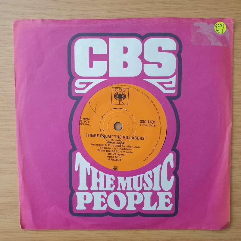 Mick Jade  Theme From "The Villagers" - Vinyl 7" Record - Very-Good+ Quality (VG+) (verygoodplus)